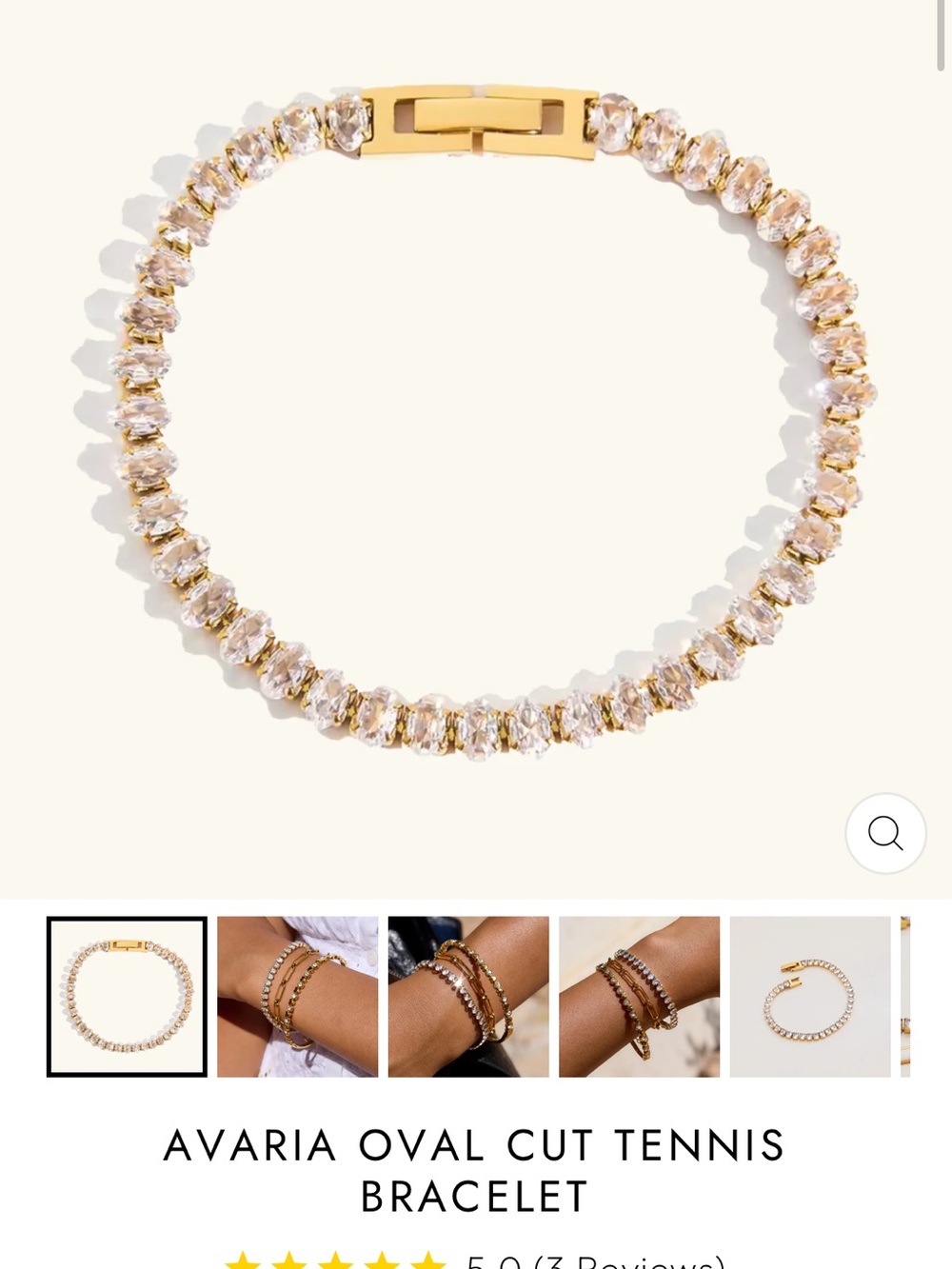 Oval Cut Tennis Bracelet